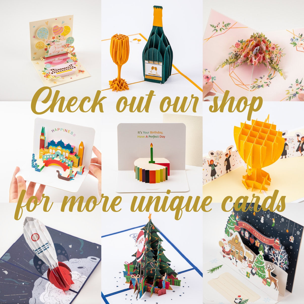 Santa Just Dropped Off Some Goodies - Merry Christmas Pop Up Greeting Card with Envelope - Unique 3D Holiday Greeting Card