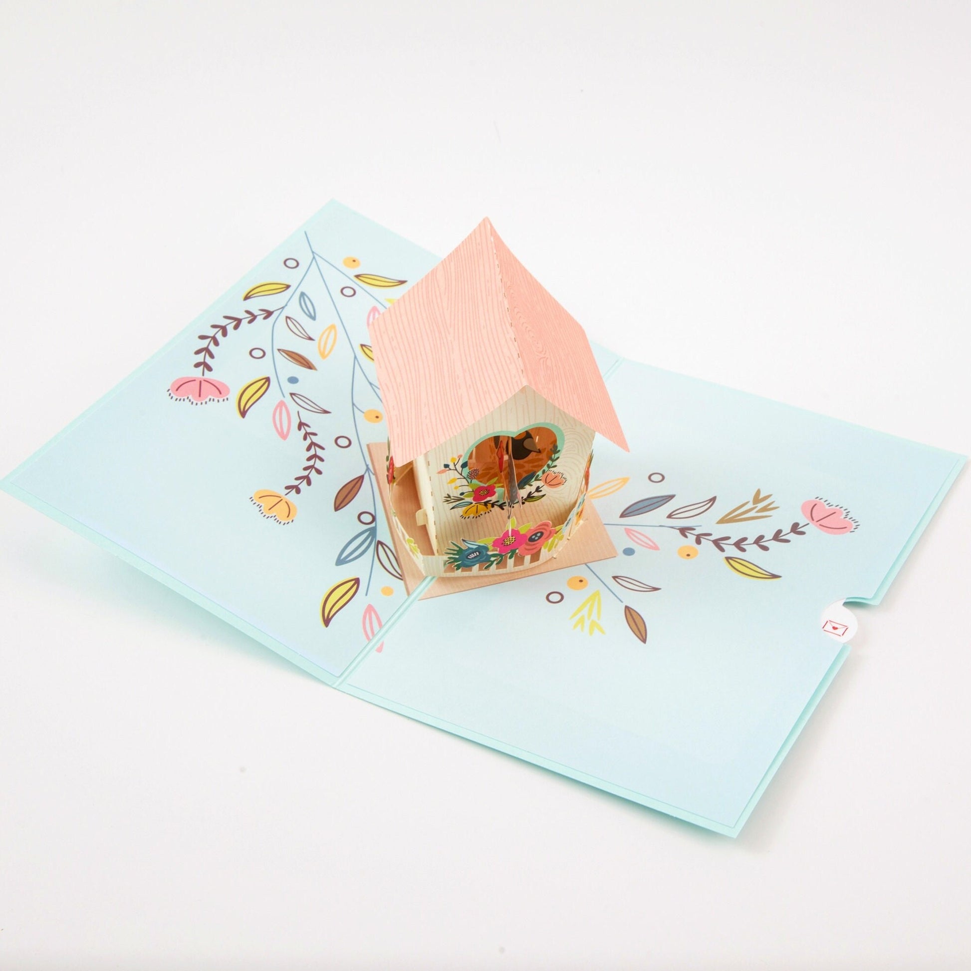 Heartfelt Nest - Pop Up Greeting Card with Envelope - Unique 3D Greeting Card