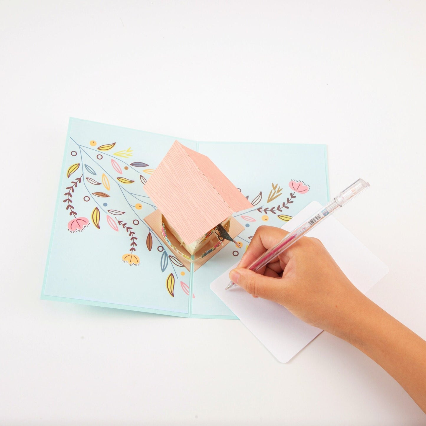 Heartfelt Nest - Pop Up Greeting Card with Envelope - Unique 3D Greeting Card