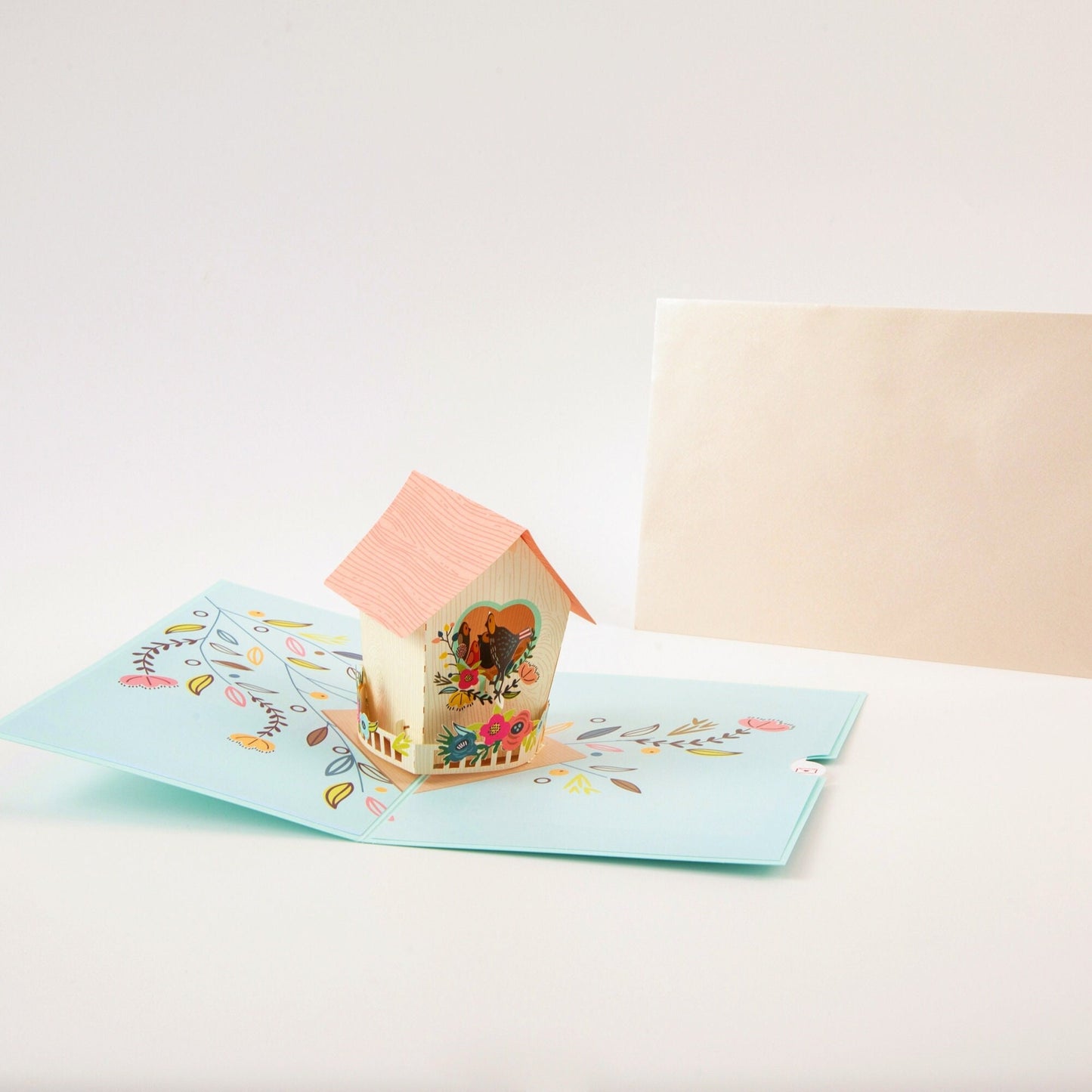 Heartfelt Nest - Pop Up Greeting Card with Envelope - Unique 3D Greeting Card