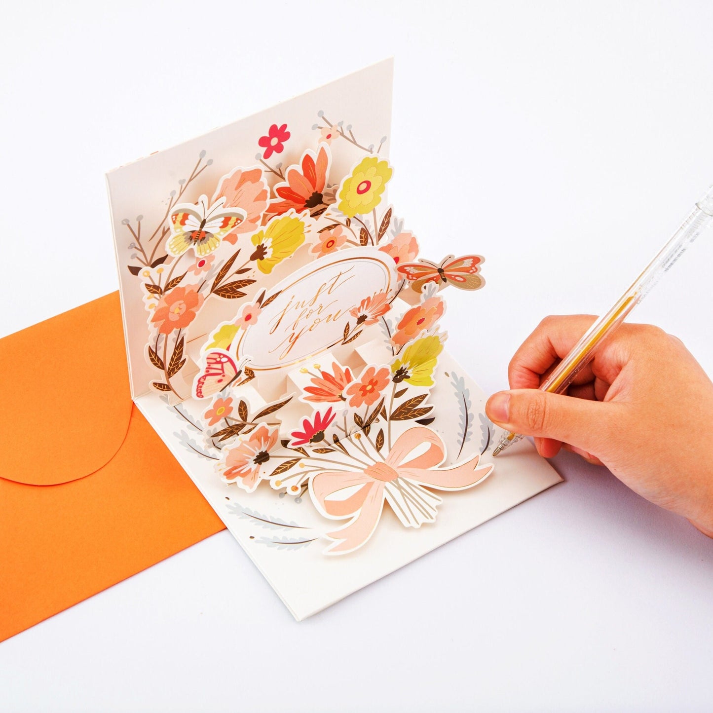 Blessings from the Blossom - Pop Up Greeting Card with Envelope - Unique 3D Greeting Card