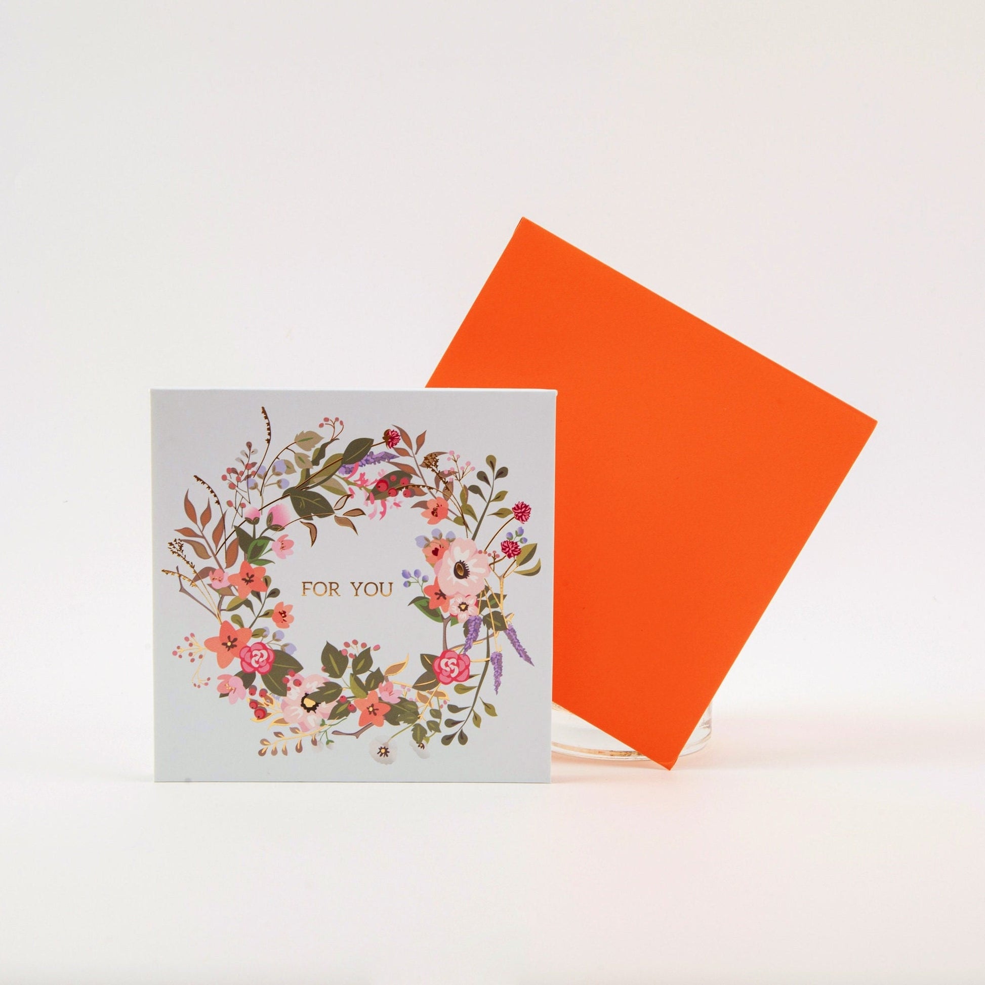 Floral Happiness - Pop Up Greeting Card with Envelope - Unique 3D Greeting Card