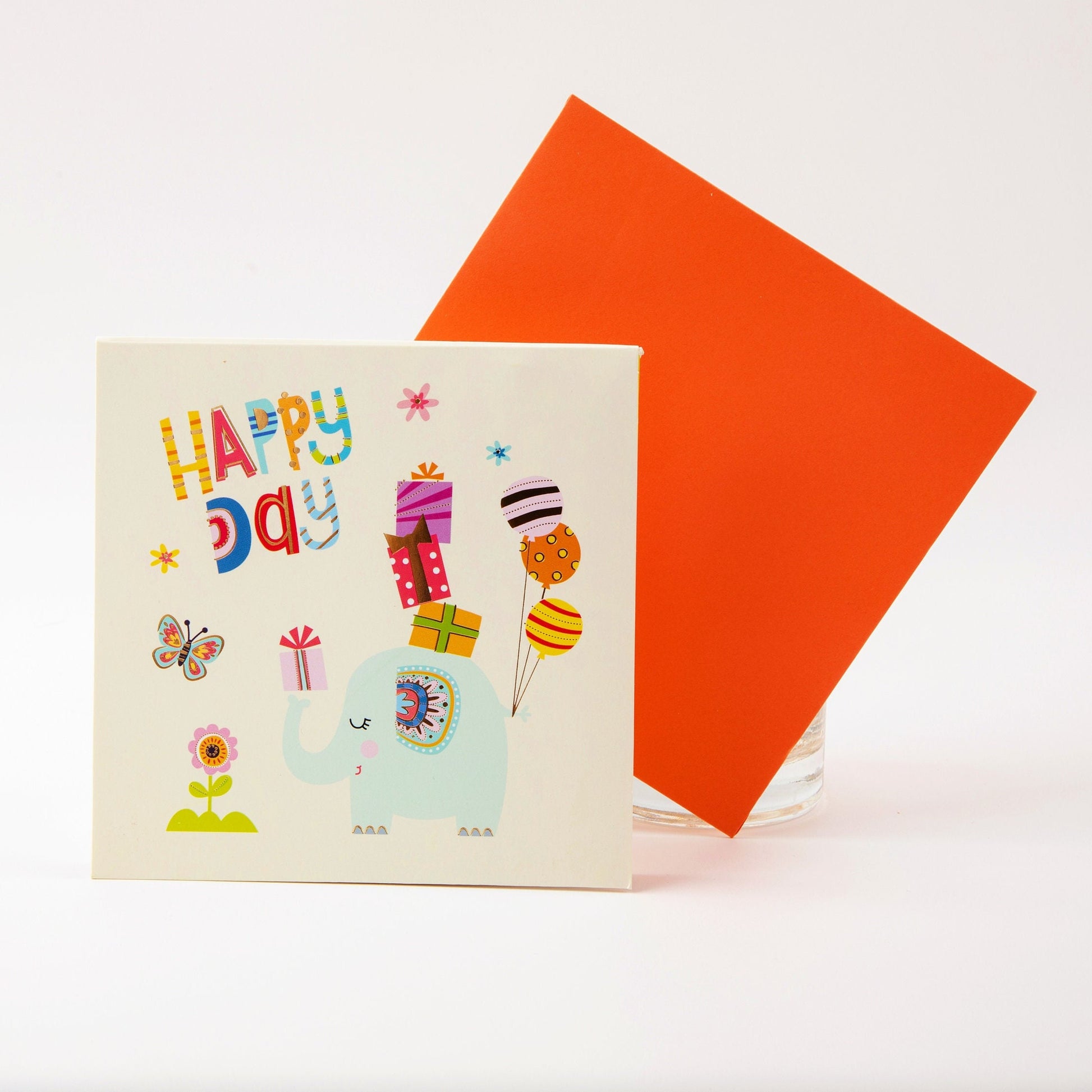 Joyful Party At The Zoo - Pop Up Greeting Card with Envelope - Unique 3D Greeting Card