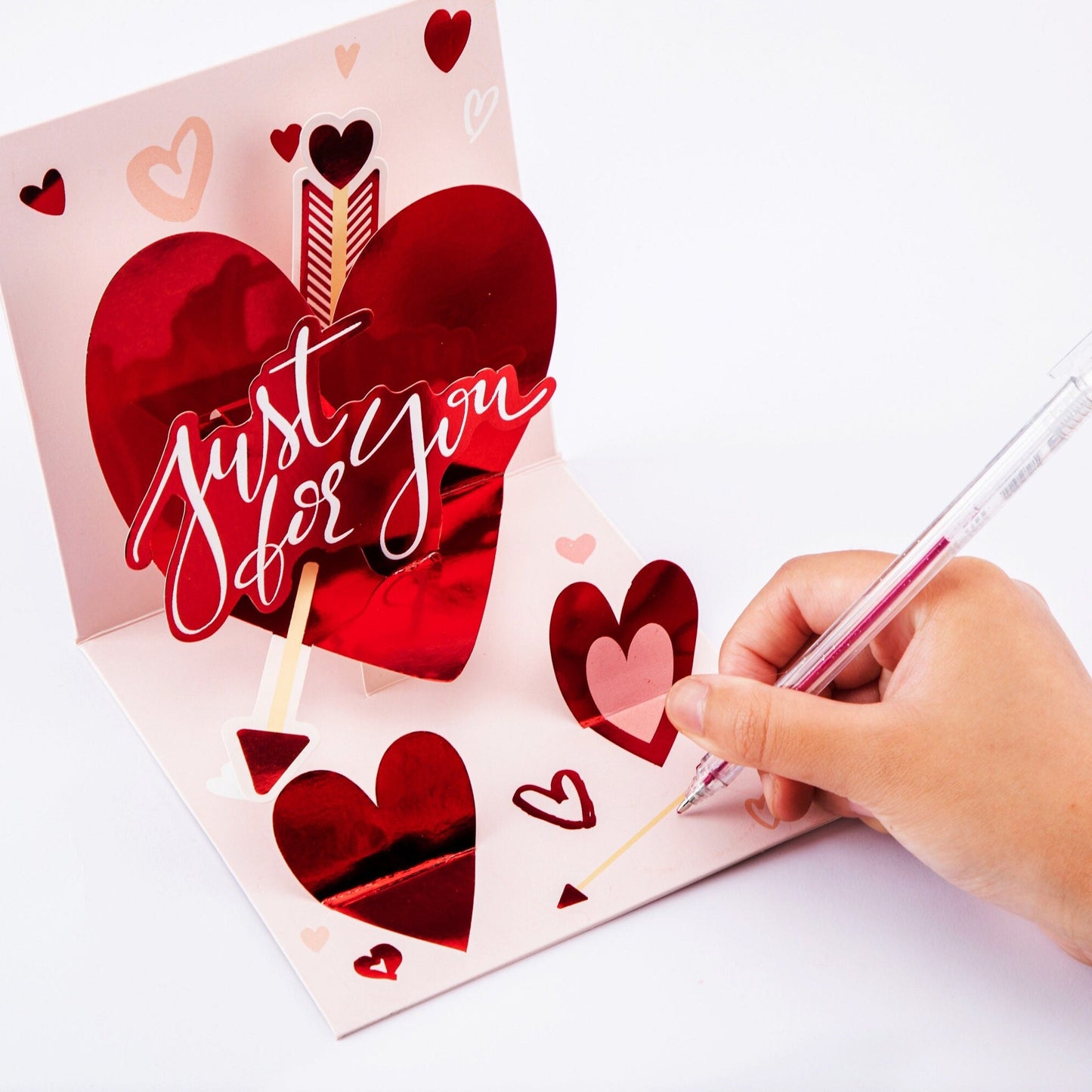 Arrow of Love - Pop Up Greeting Card with Envelope - Unique 3D Valentine's Day Card