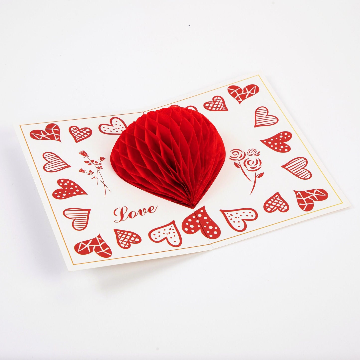 My Bold Heart - Pop Up Valentine's Day Card with Envelope - Unique 3D Love Card