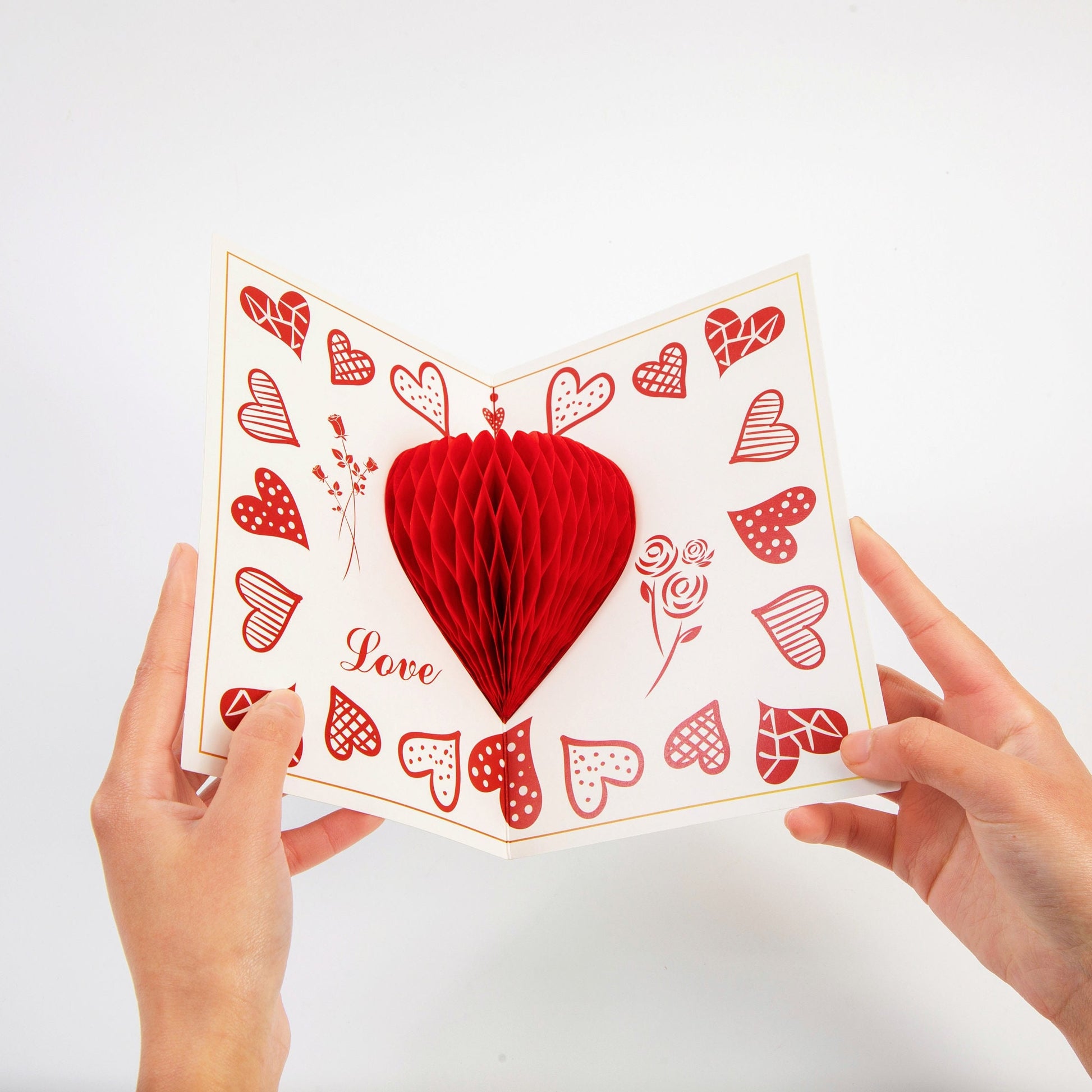 My Bold Heart - Pop Up Valentine's Day Card with Envelope - Unique 3D Love Card