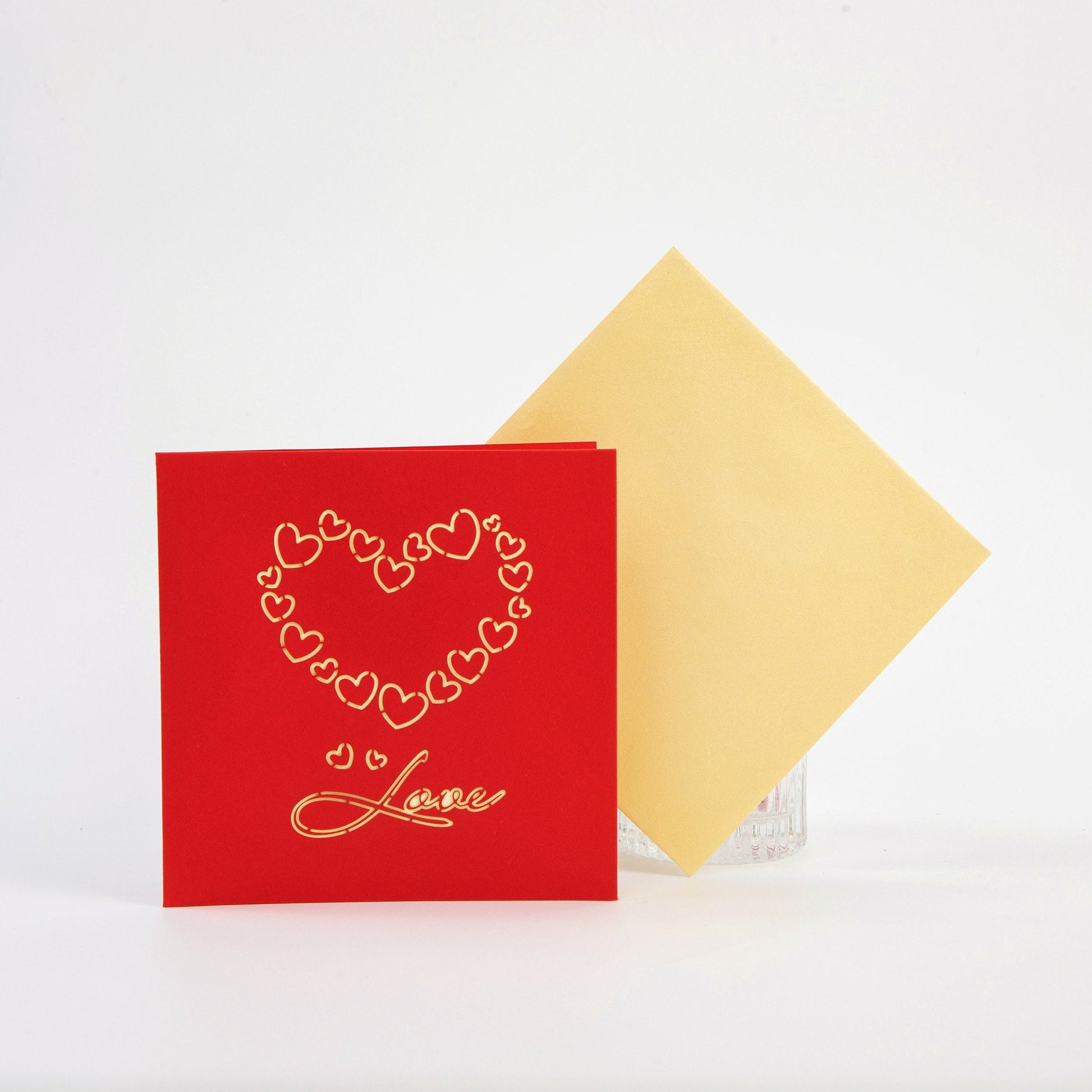 Romantic Love Tree - Pop Up Greeting Card - Unique 3D Greeting Card