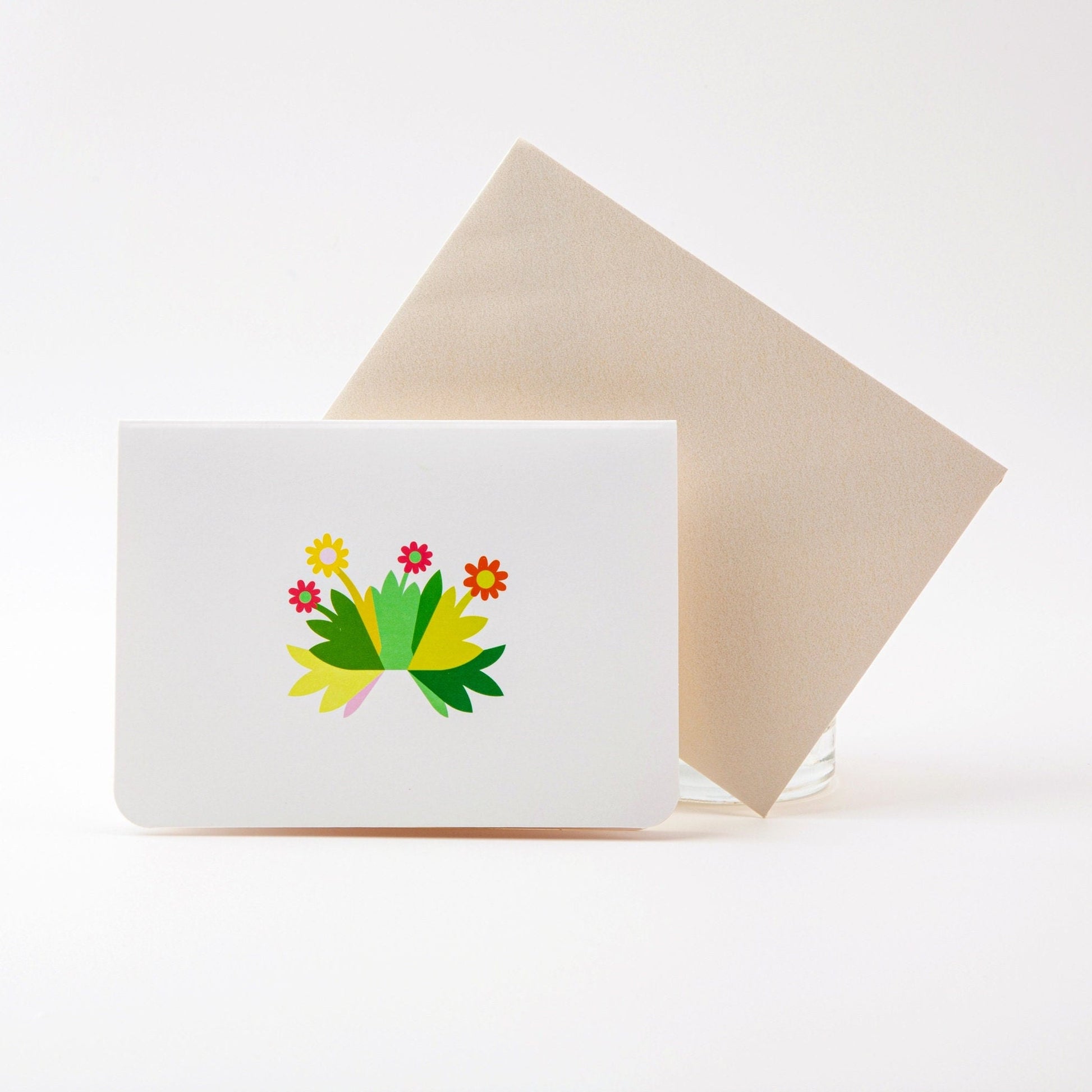 Floral Burst - Pop Up Greeting Card with Envelope - Cute 3D Flower Greeting Card