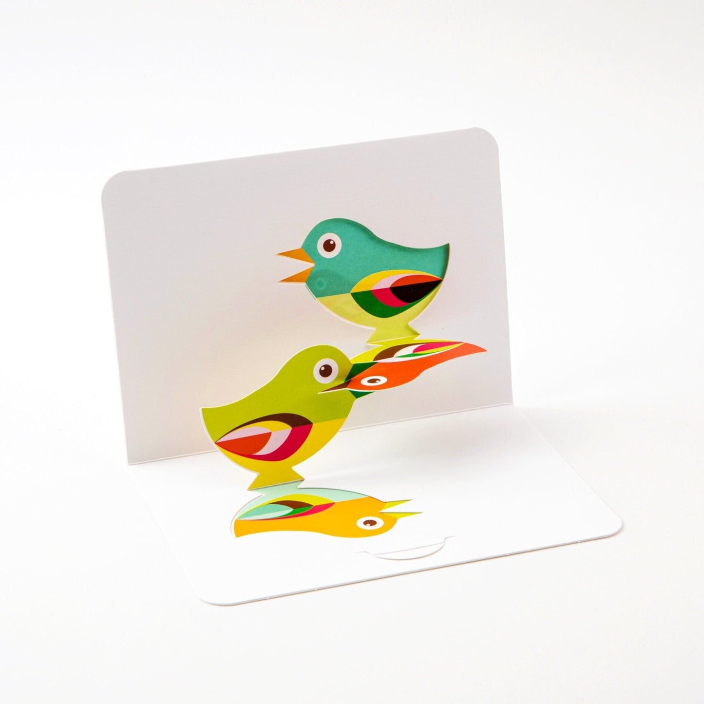 Chirping Birds - Pop Up Greeting Card with Envelope - Cute 3D Greeting Card