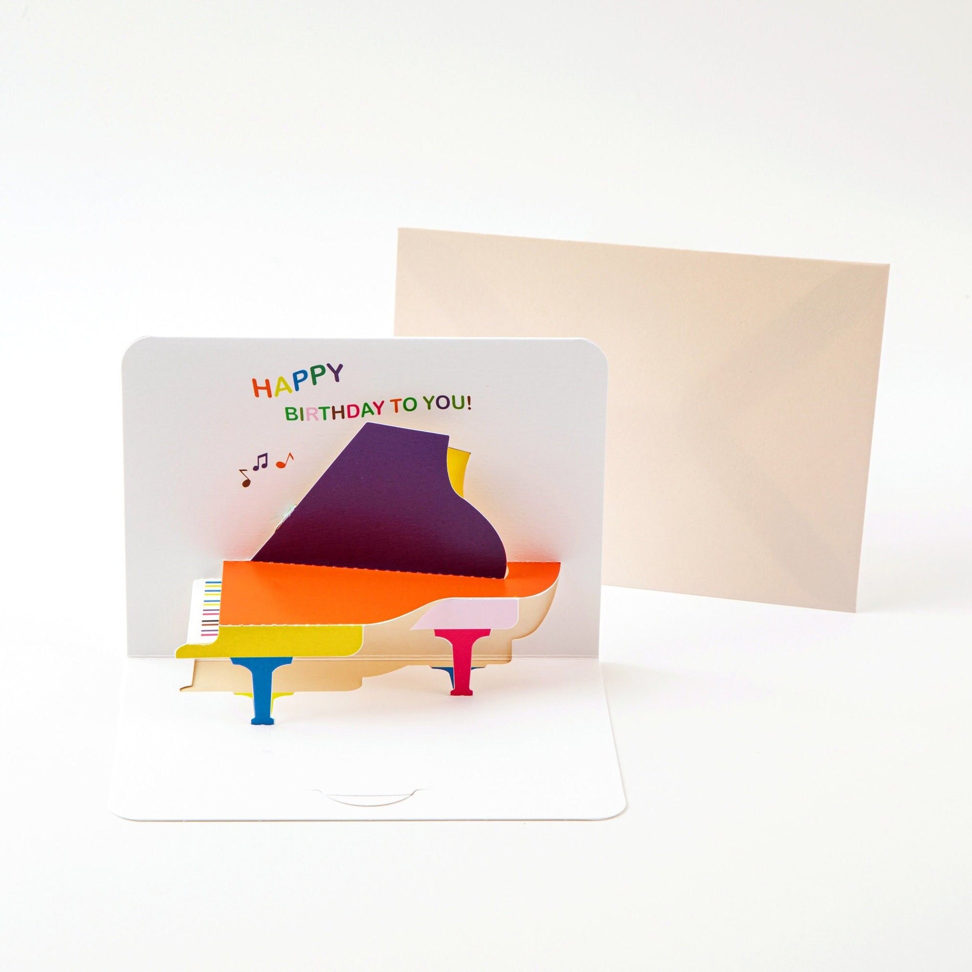 Birthday Melody - Pop Up Birthday Card with Envelope - Cute 3D Birthday Card