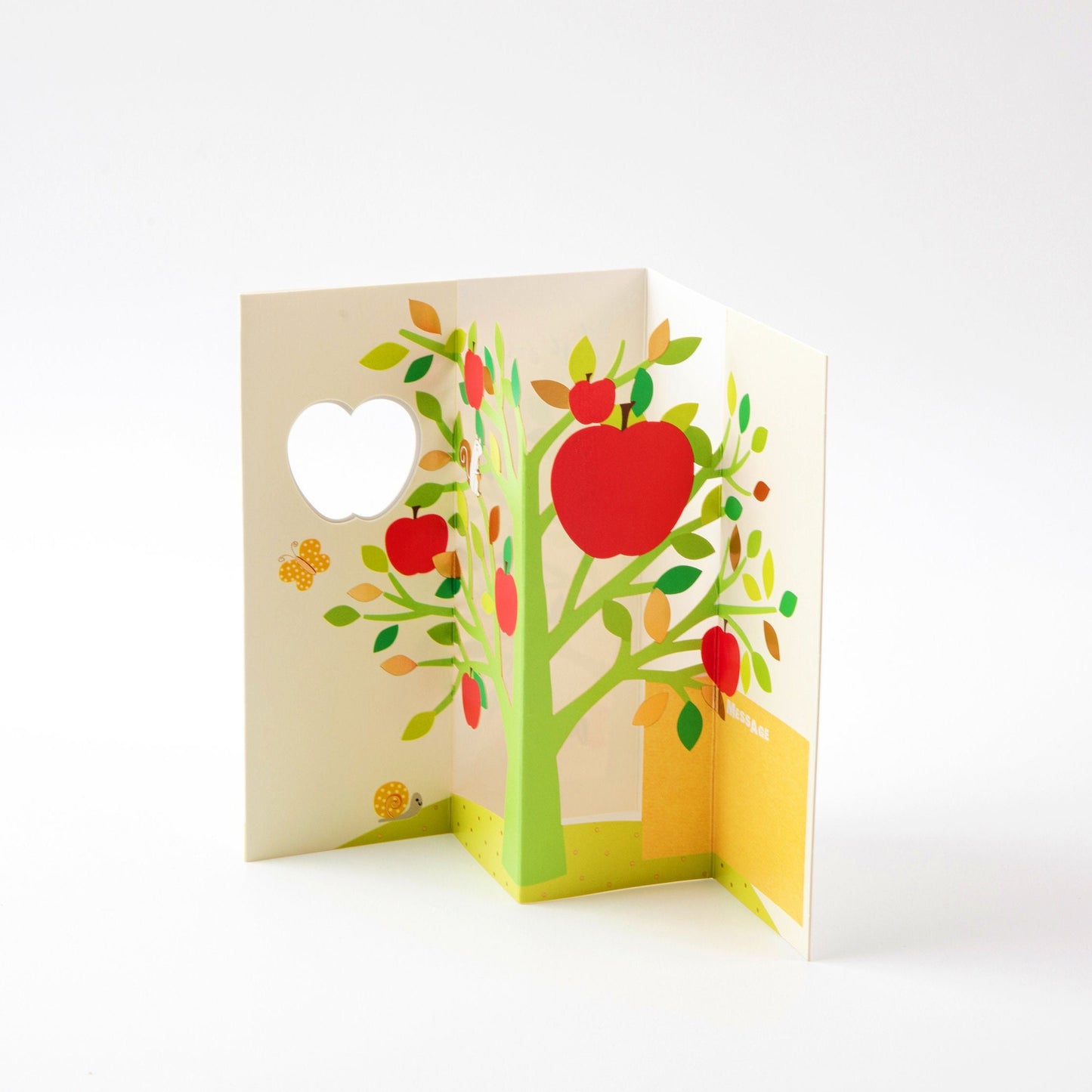 Apple Orchard - Pop Up Greeting Card with Envelope - Cute Greeting Card