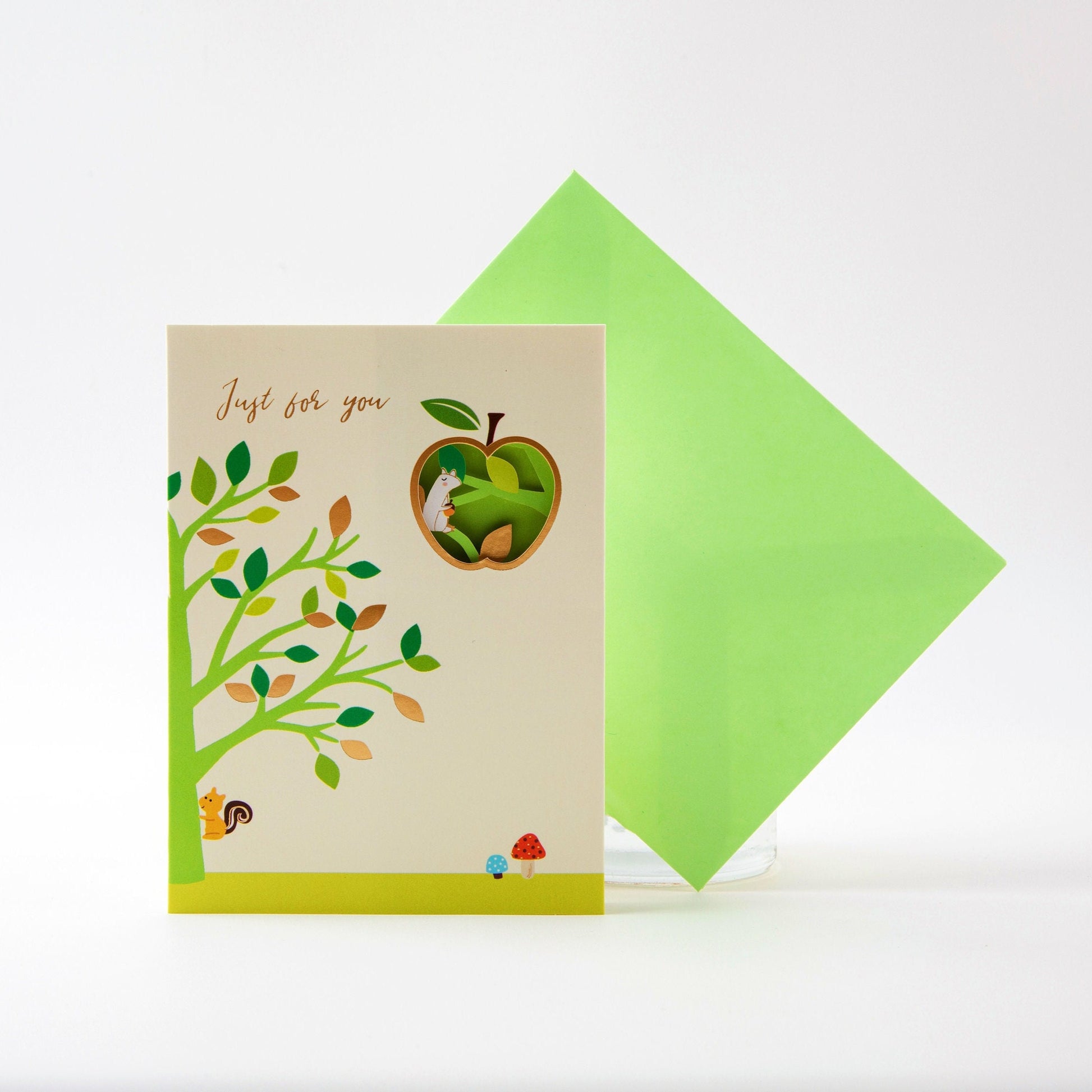 Apple Orchard - Pop Up Greeting Card with Envelope - Cute Greeting Card