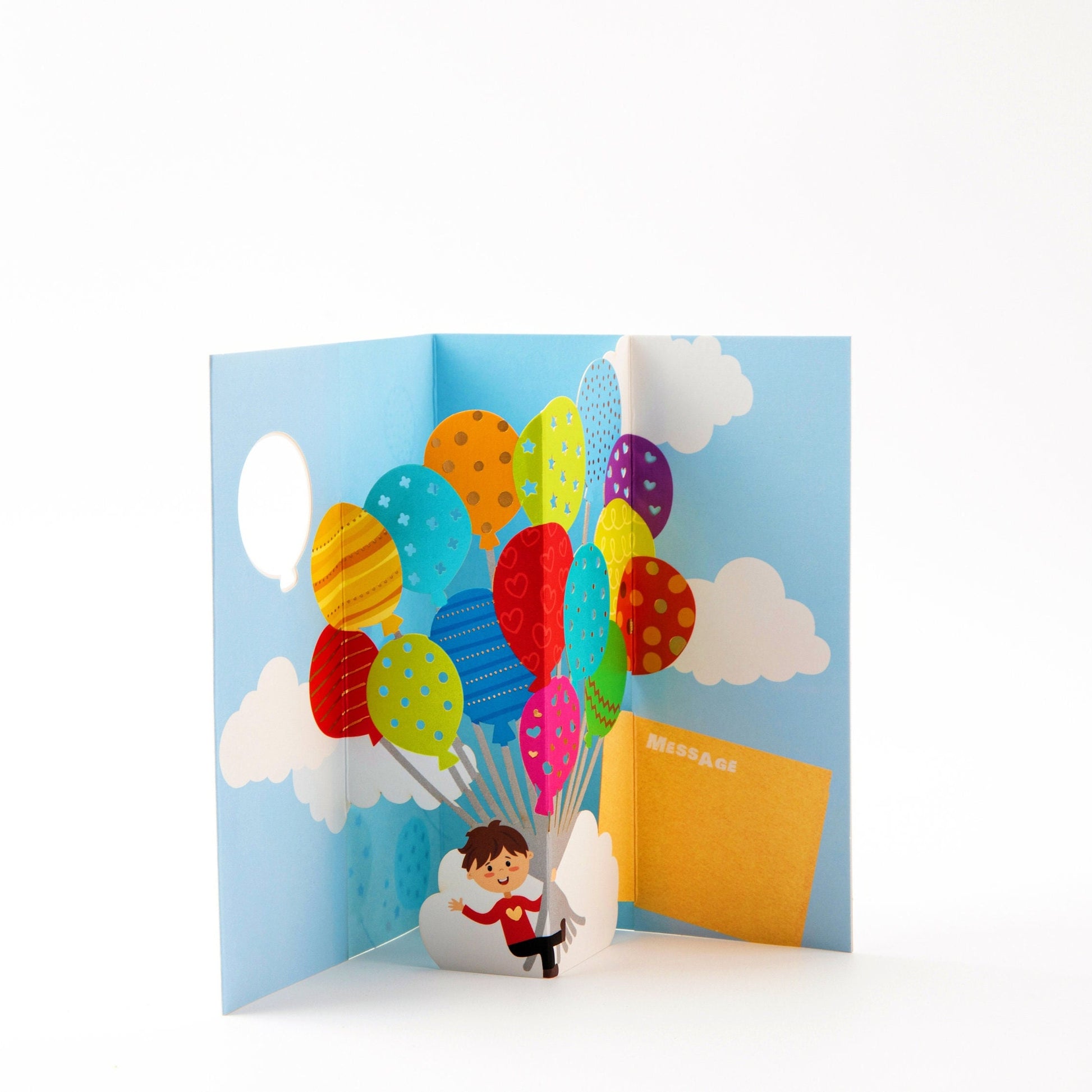 Sky of Wonders Greeting Card - Pop Up Greeting Card with Envelope - Cute Greeting Card