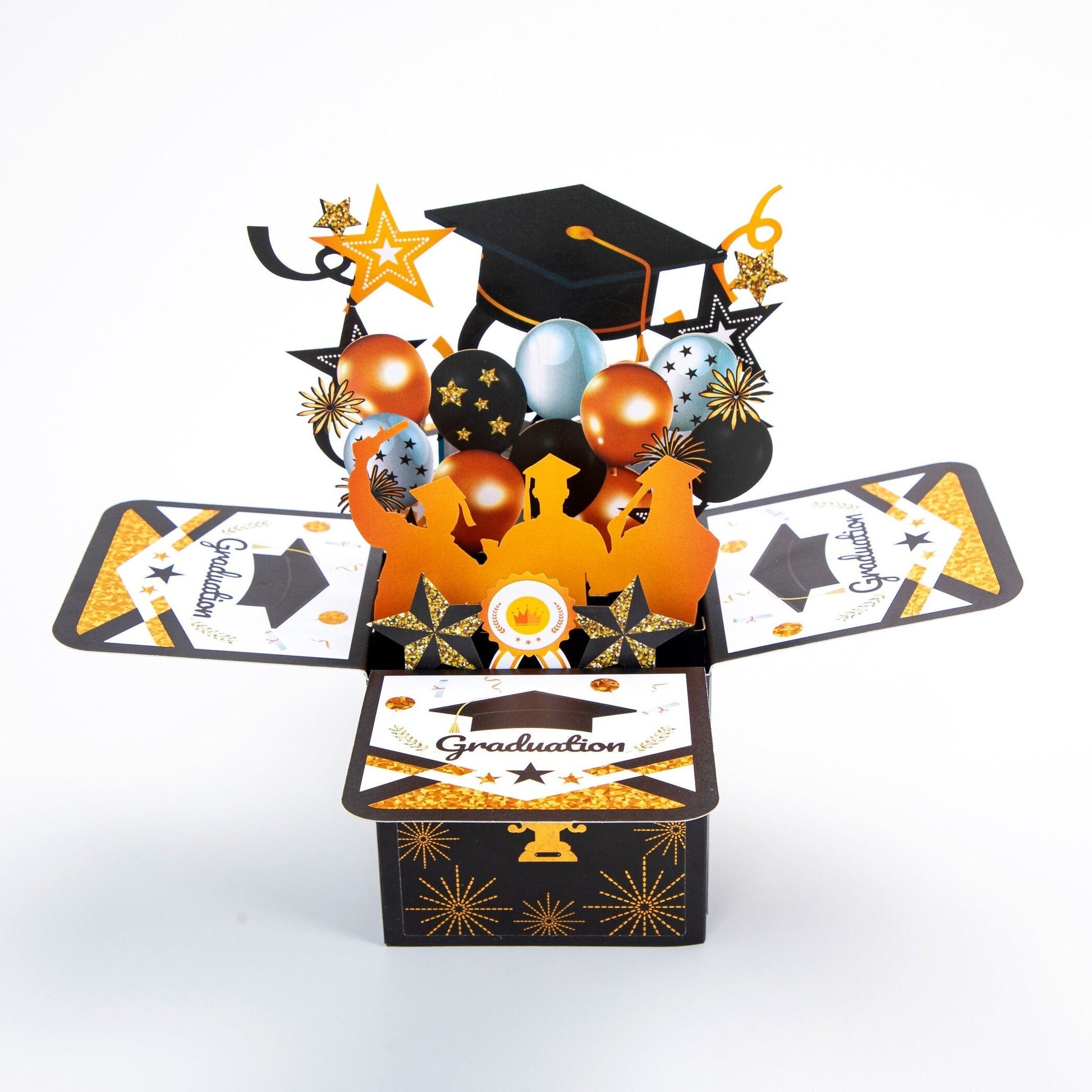 Graduation Celebration - Pop Up Graduation Card with Envelope - Unique 3D Congrats Card