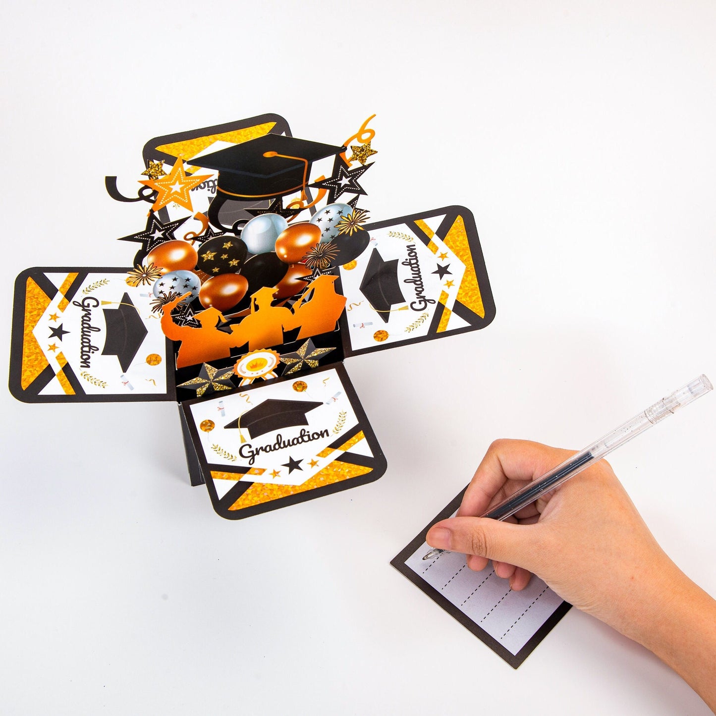 Graduation Celebration - Pop Up Graduation Card with Envelope - Unique 3D Congrats Card