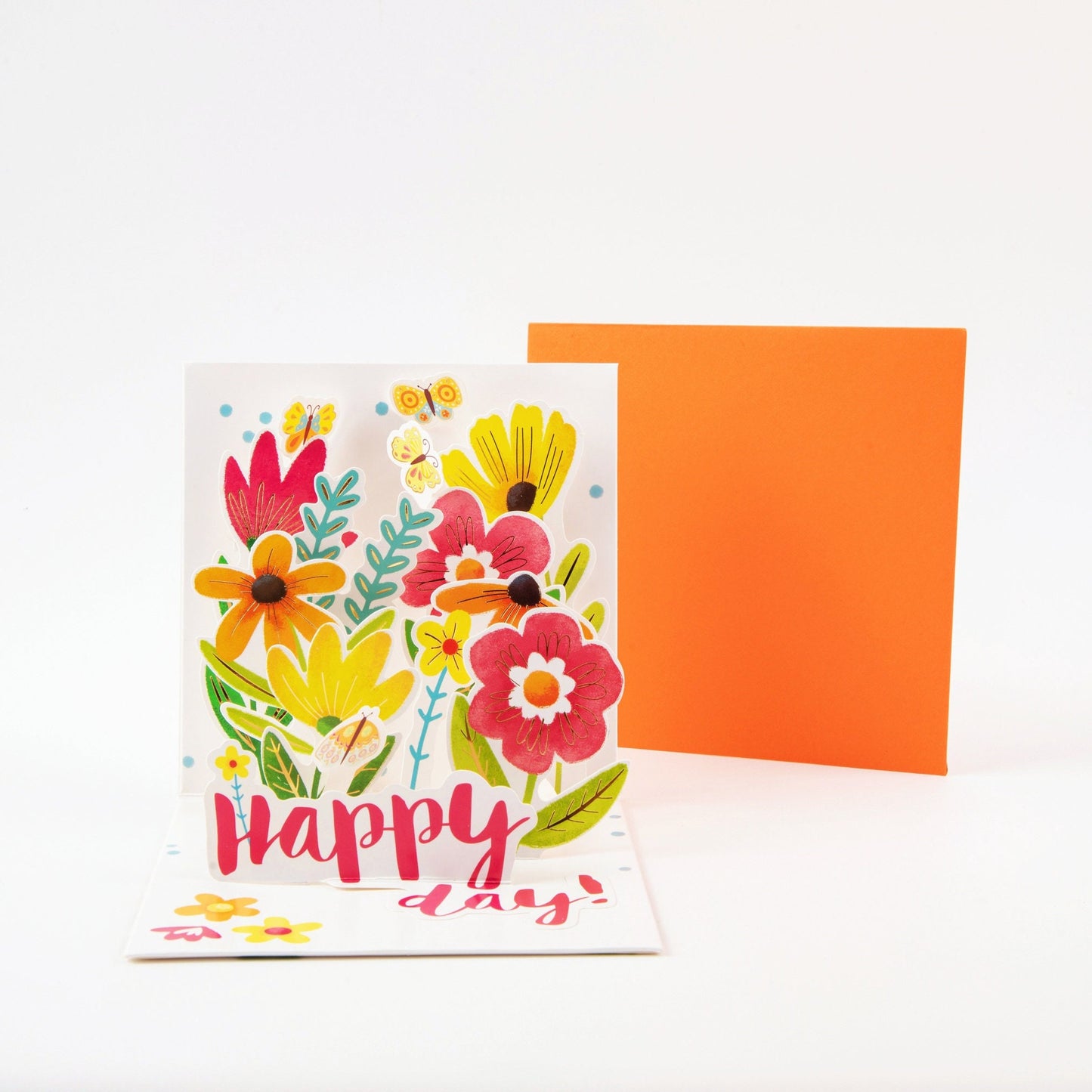 Blooming Wishes - Flower Pop Up Greeting Card with Envelope - Unique 3D Greeting Card