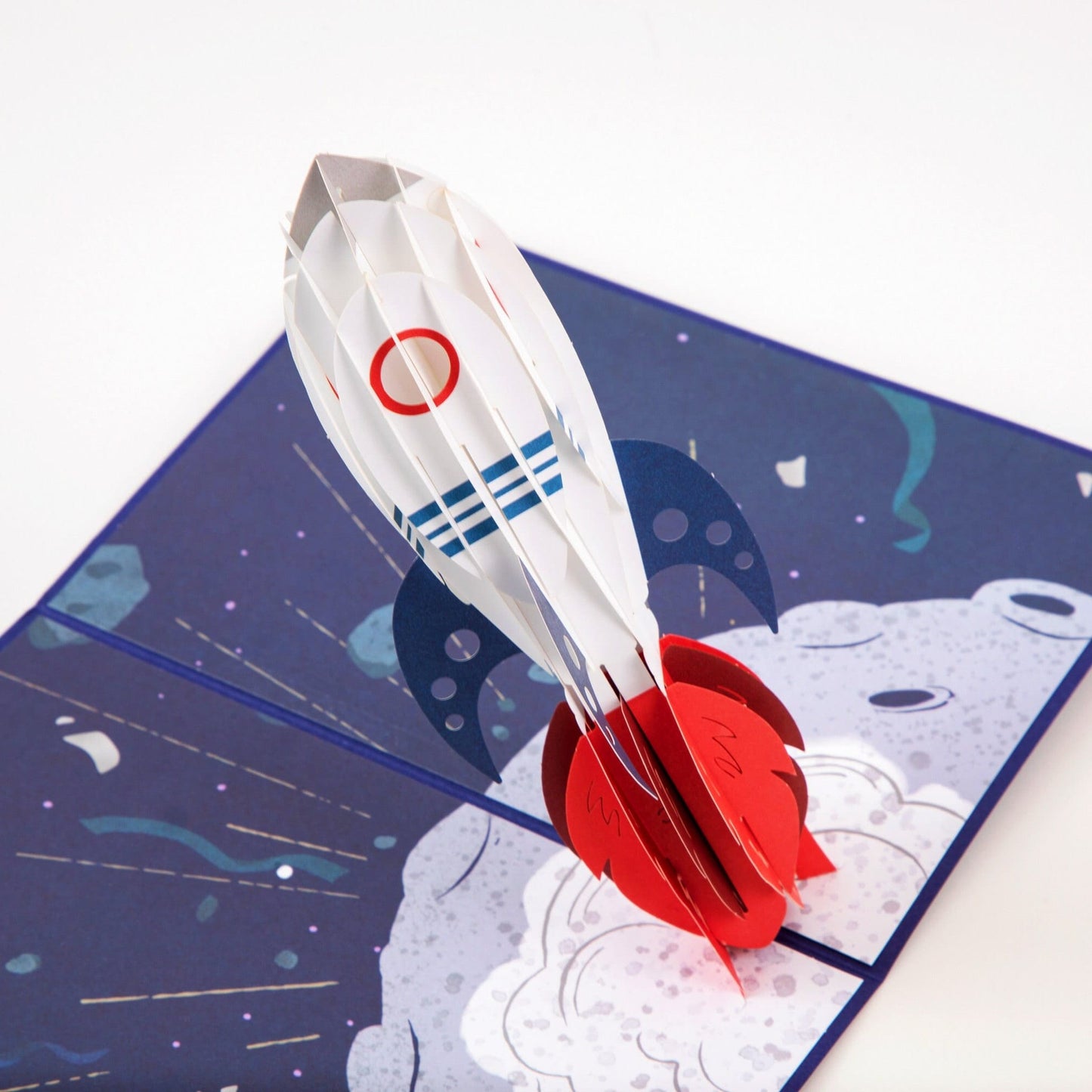 Rocket Congrats - Pop Up Greeting Card with Envelope - Unique 3D Greeting Card