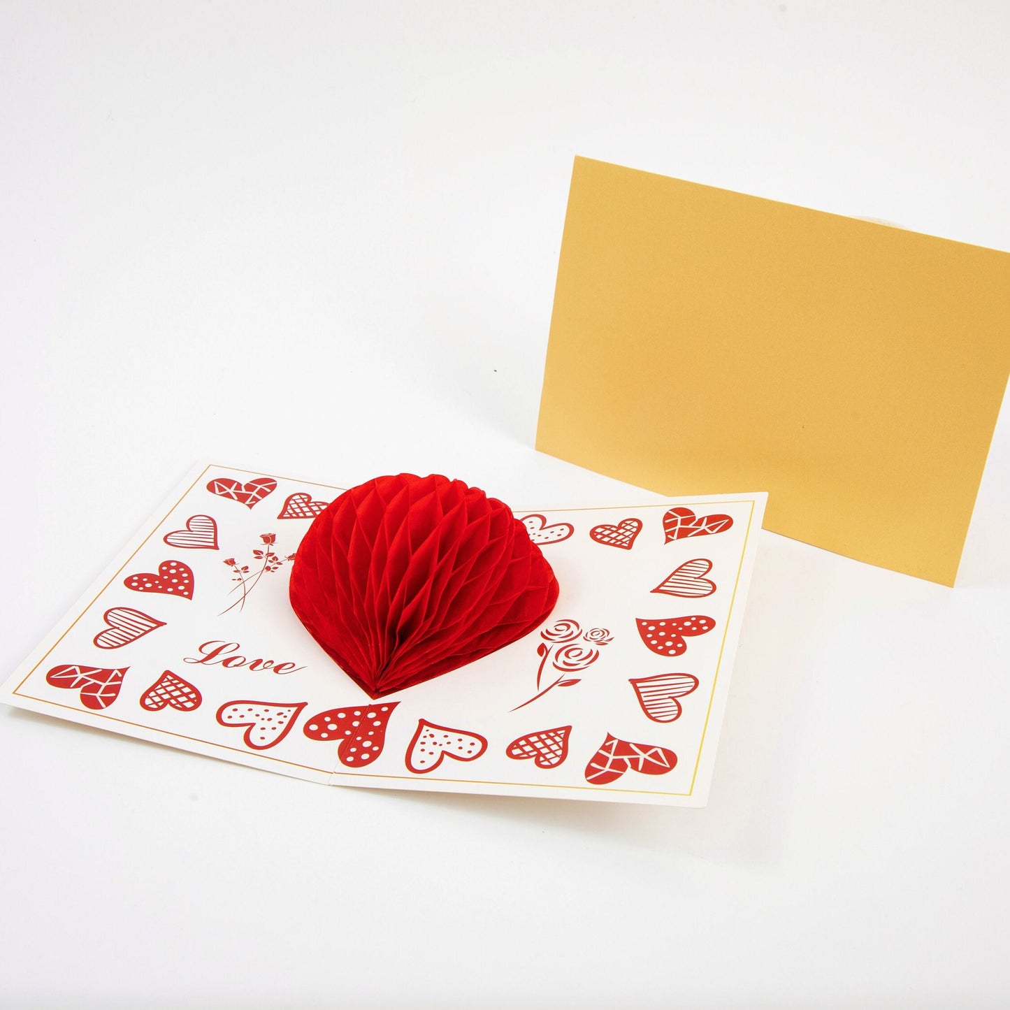 My Bold Heart - Pop Up Valentine's Day Card with Envelope - Unique 3D Love Card