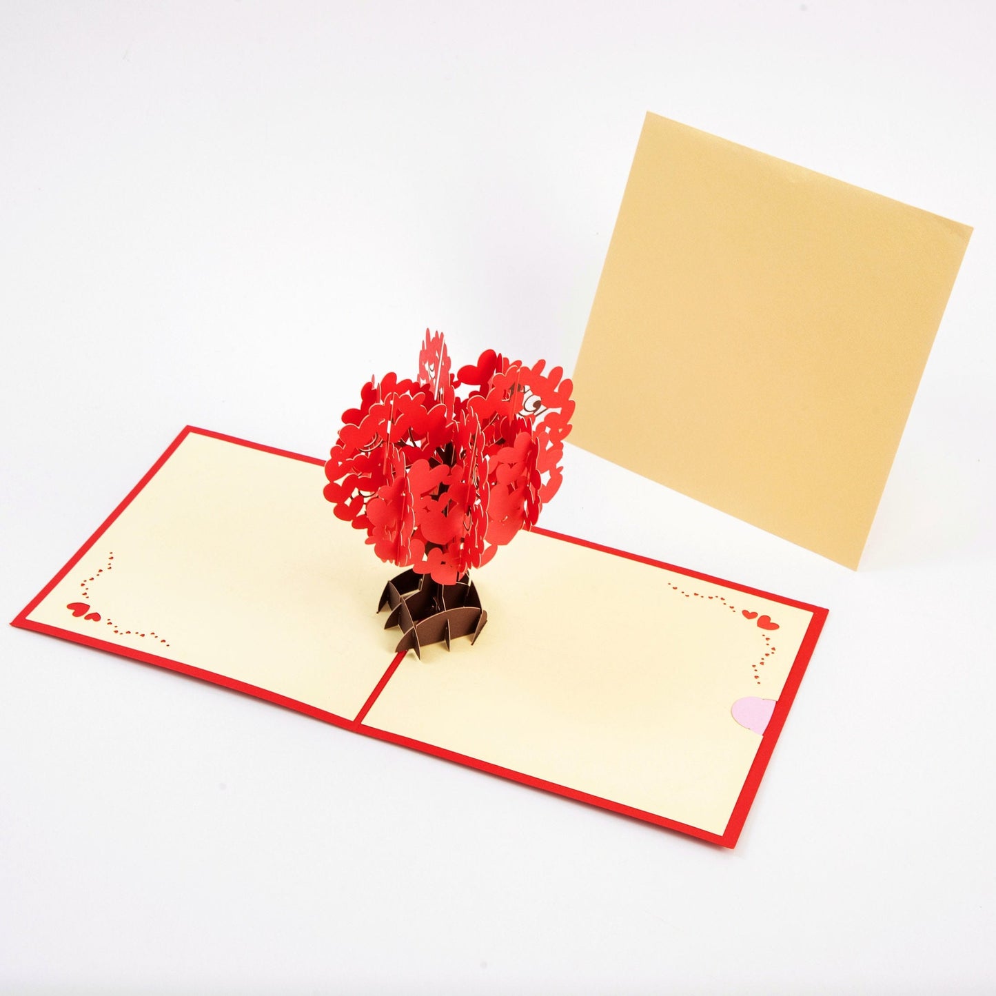 Romantic Love Tree - Pop Up Greeting Card - Unique 3D Greeting Card