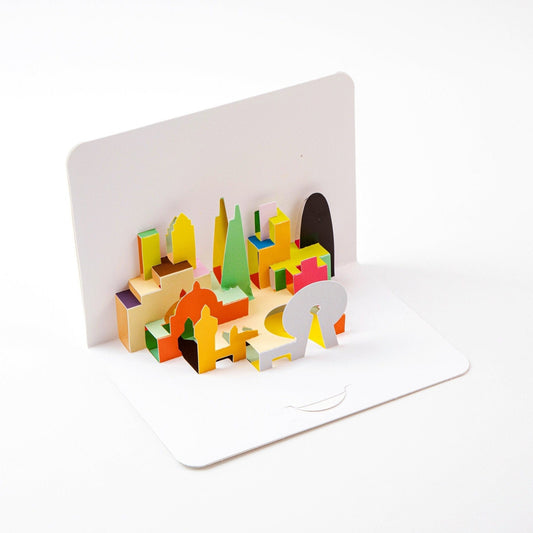 London Skyline - Pop Up Greeting Card with Envelope - Cute 3D Greeting Card