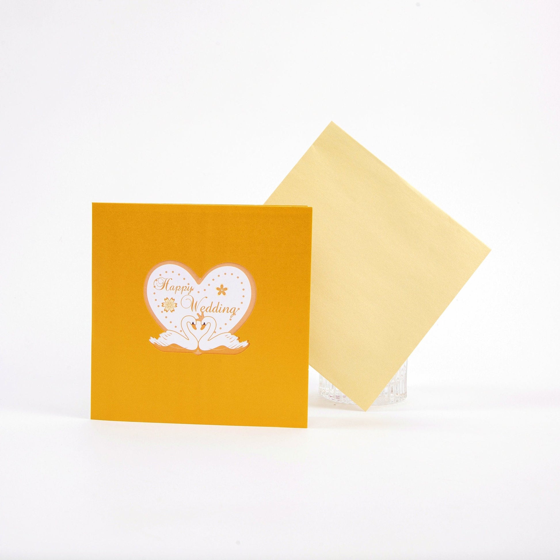 Elegant Wedding Cake - Pop Up Wedding Card with Envelope - Unique 3D Greeting Card